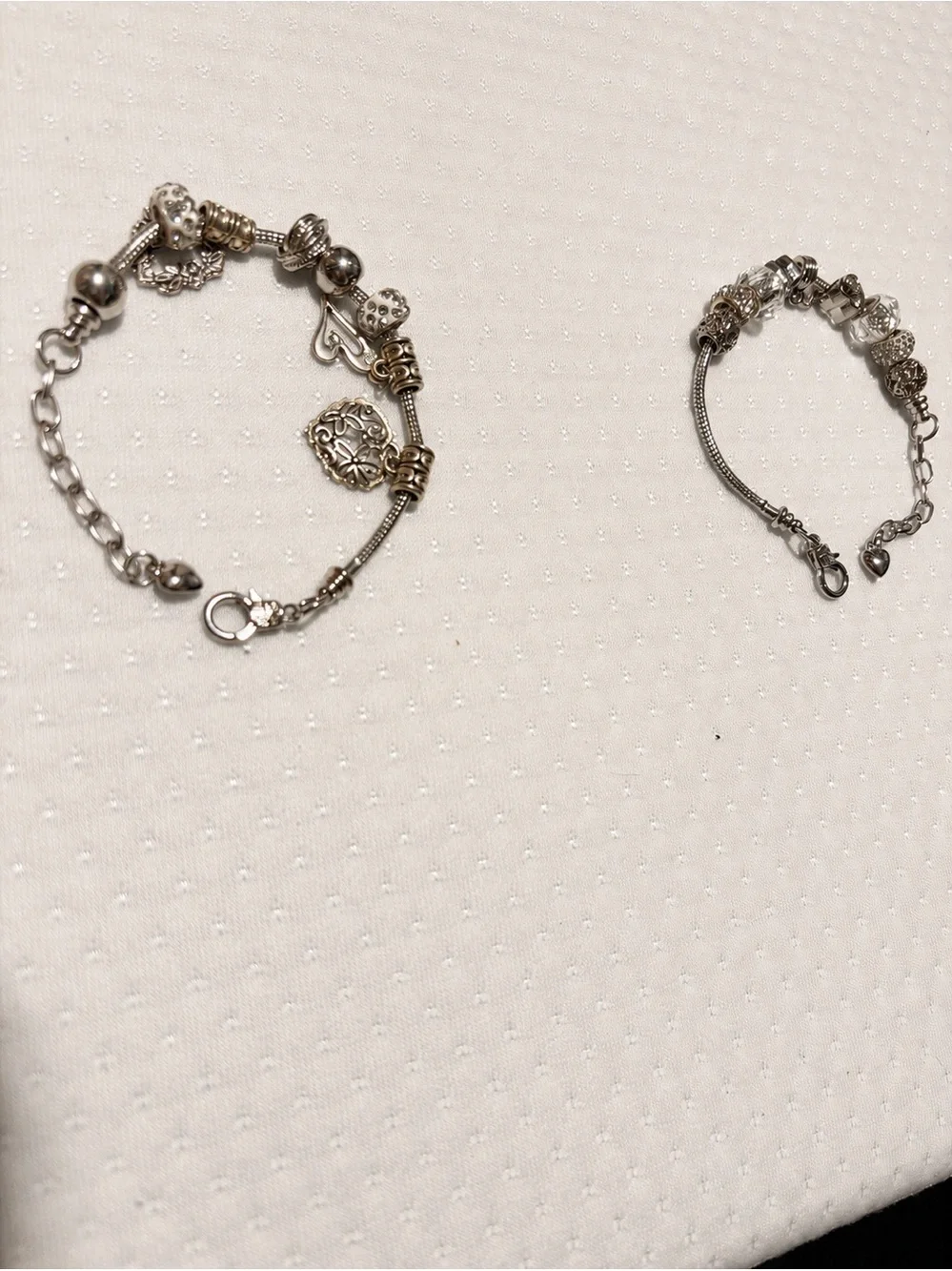 Silver Charm Bracelet Set – Elegant, Sparkling & Timeless